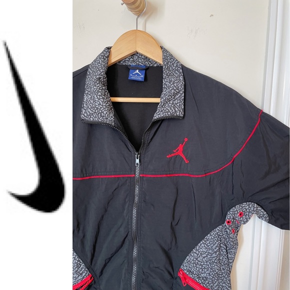 EUC NIKE AIR JORDAN retro style full zip windbreaker light jacket, size S - Picture 4 of 16